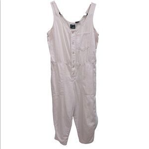 Boho Light Pink Overall Cropped Jumpsuit